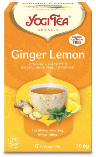 HERBATKA IMBIROWO - CYTRYNOWA (GINGER LEMON) BIO (17 x 1,8 g) 30,6 g - YOGI TEA-1 1760
