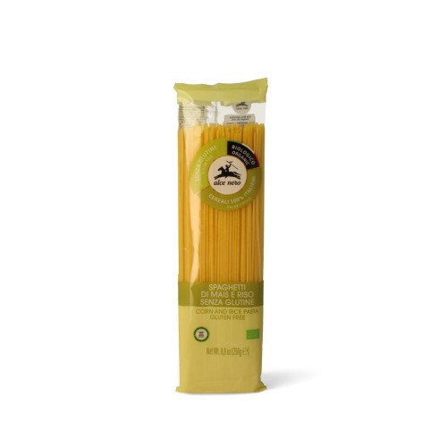MAKARON (KUKURYDZIANO - RYŻOWY) SPAGHETTI BEZGLUTENOWY BIO 250 g - ALCE NERO-1 1874