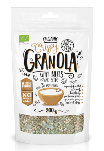 GRANOLA Z ORZECHAMI LASKOWYMI I MIGDAŁAMI BIO 200 g - DIET-FOOD-1 1884