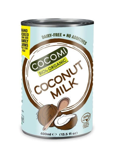 COCONUT MILK - NAPÓJ KOKOSOWY BEZ GUMY GUAR (17 % TŁUSZCZU) BIO 400 ml - COCOMI-1 1893