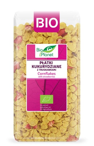 PŁATKI KUKURYDZIANE Z TRUSKAWKAMI BIO 250 g - BIO PLANET-1 2084