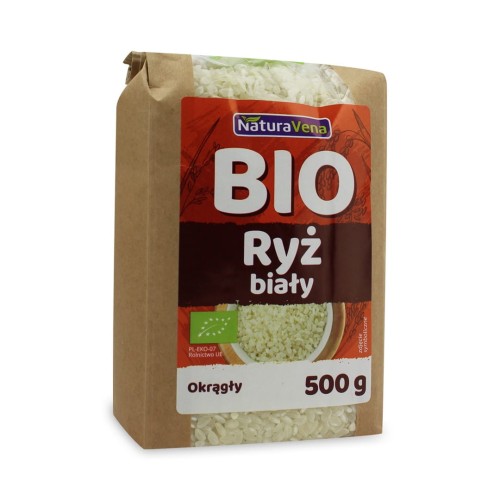 RYŻ BIAŁY OKRĄGŁY BIO 500 g - NATURAVENA-1 2109