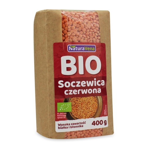 SOCZEWICA CZERWONA BIO 400 g - NATURAVENA-1 2142