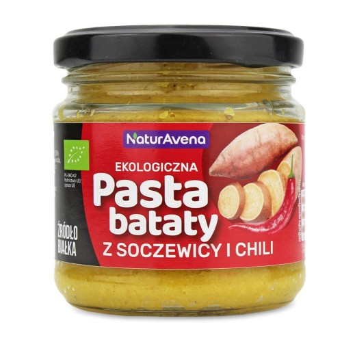 PASTA Z SOCZEWICY I BATATÓW Z CHILI BIO 185 g - NATURAVENA-1 2268