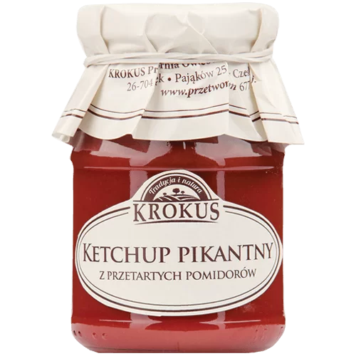KETCHUP PIKANTNY BEZGLUTENOWY 180 g - KROKUS-1 2282