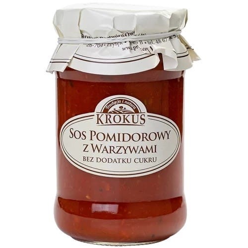 SOS POMIDOROWY Z WARZYWAMI BEZ DODATKU CUKRU 340 g - KROKUS-1 2283