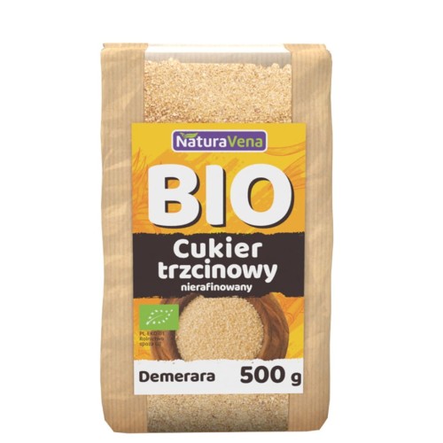 CUKIER TRZCINOWY DEMERARA BIO 500 g - NATURAVENA-1 2337