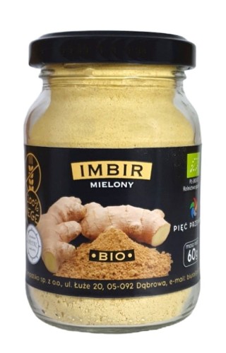 IMBIR MIELONY BEZGLUTENOWY BIO 60 g - PIĘĆ PRZEMIAN-1 2384