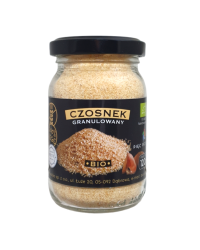 CZOSNEK GRANULOWANY BEZGLUTENOWY BIO 120 g - PIĘĆ PRZEMIAN-1 2391