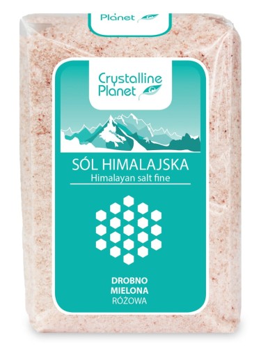 SÓL HIMALAJSKA RÓŻOWA DROBNO MIELONA 600 g - CRYSTALLINE PLANET-1 2456