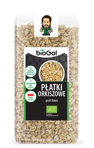 PŁATKI ORKISZOWE BIO 300 g - BIOGOL-1 2499