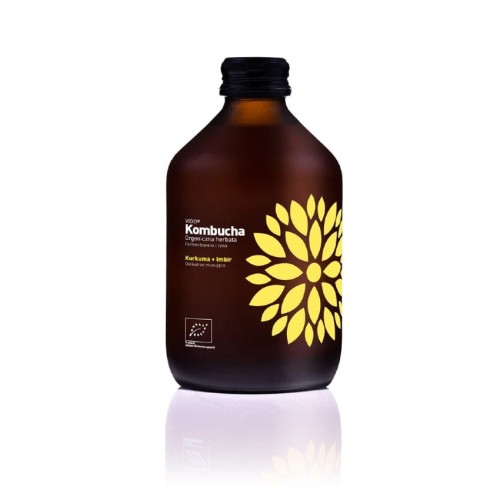 KOMBUCHA Z KURKUMĄ I IMBIREM BEZGLUTENOWA BIO 330 ml - VIGO-1 1877