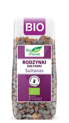 RODZYNKI SUŁTANKI BEZGLUTENOWE BIO 200 g - BIO PLANET-1 2549