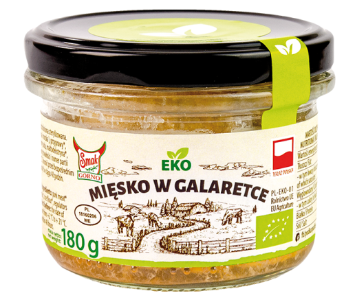 MIĘSKO W GALARETCE BIO 180 g - SMAK EKO-1 2616