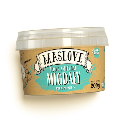 Masło Migdałowe Z Pieczonych Migdałów 200g.jpg