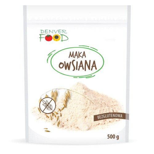 MĄKA OWSIANA BEZGLUTENOWA 500 g - DENVER FOOD-1 2778 