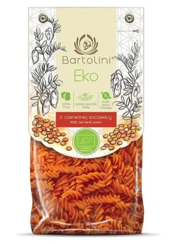 MAKARON PROTEINOWY (Z SOCZEWICY CZERWONEJ) ŚWIDERKI BIO 250 g - BARTOLINI-1 2791 