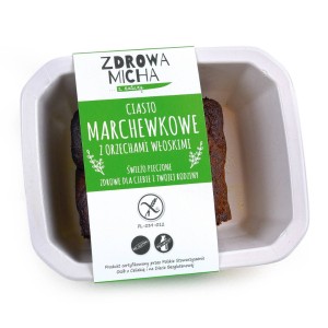 Naturalne ciasto marchewkowe z orzechami włoskimi