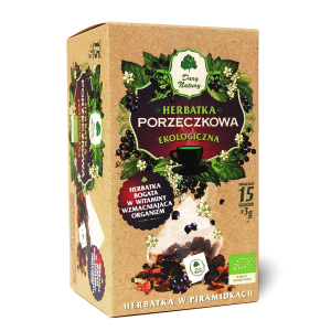 Herbatka Porzeczkowa EKO - herbatka w piramidkach 15x3g