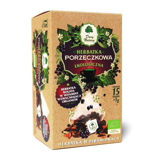 Herbatka Porzeczkowa EKO - herbatka w piramidkach 15x3g-1 3085 