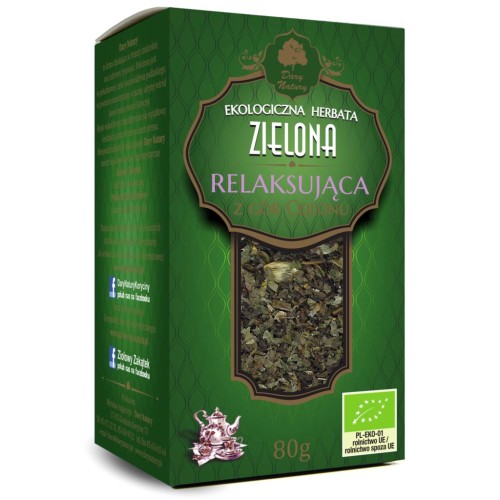 Herbata Zielona Relaksująca EKO 80g-1 3122 