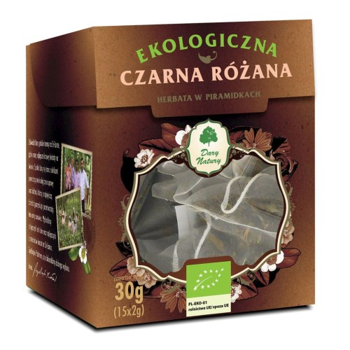 Herbata Czarna Różana EKO 15x2g - w piramidkach-1 3209 