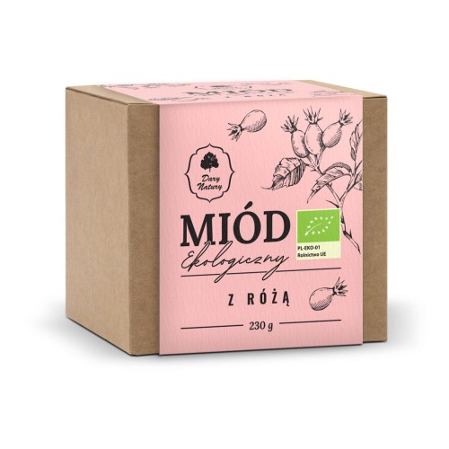 Miód z różą EKO 230g-1 3464 
