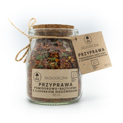 Ekologiczna Przyprawa Pomidorowo-Bazyliowa z Czosnkiem Niedźwiedzim 65g-1 3487 