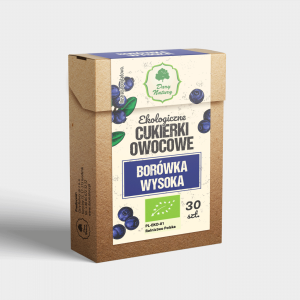 Cukierki owocowe Borówka wysoka EKO 30g