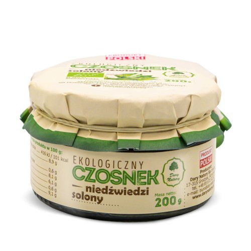 Czosnek niedźwiedzi solony EKO 200g-1 3672 