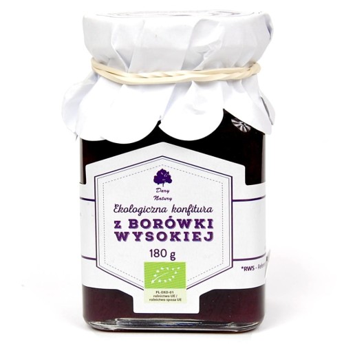 Konfitura z borówki amerykańskiej (wysokiej) EKO 180g-1 4245 