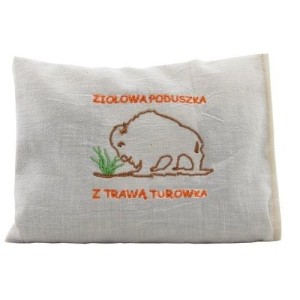 Poduszka ziołowa z trawą żubrówką