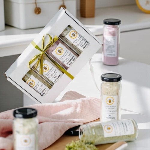 zestaw prezentowy - sole - zestaw do kapieli miodowa mydlarnia.JPG