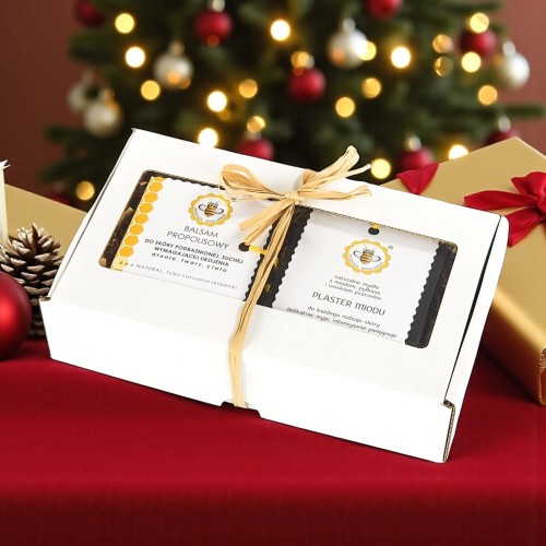 zestaw prezentowy - zestaw balsam propolisowy, plaster miodu miodowa mydlarnia.JPG