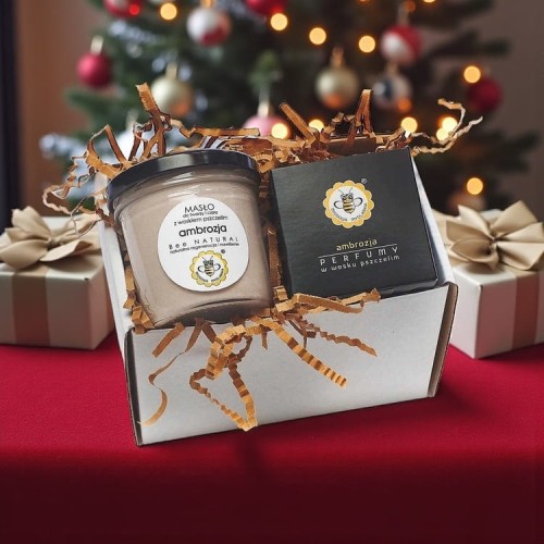 zestaw prezentowy - zestaw ambrozja miodowa mydlarnia.JPG