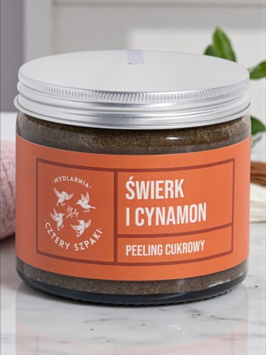 peeling cukrowy swierk i cynamon 4szpaki.JPG