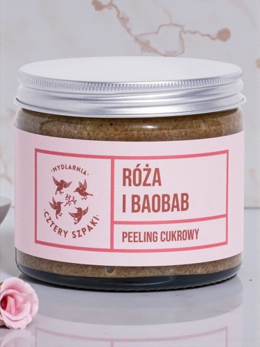 peeling cukrowy roza i baobab 4szpaki.JPG