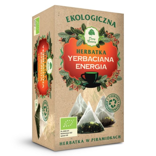 Herbatka Yerbaciana energia EKO - herbatka w piramidkach 15x1,5g-1 4744 