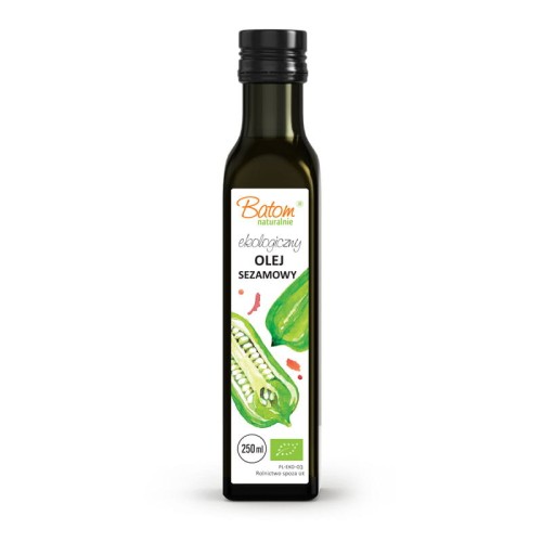 OLEJ SEZAMOWY TŁOCZONY NA ZIMNO BIO 250 ml - BATOM-1 4850 