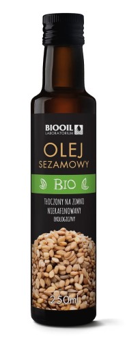 OLEJ SEZAMOWY TŁOCZONY NA ZIMNO BIO 250 ml - BIOOIL-1 4853 