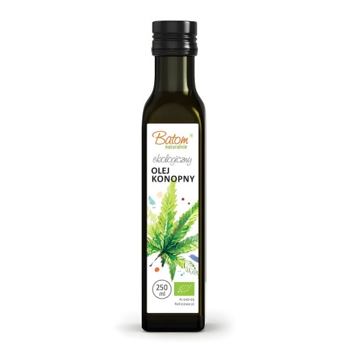 OLEJ KONOPNY TŁOCZONY NA ZIMNO BIO 250 ml - BATOM-1 4859 