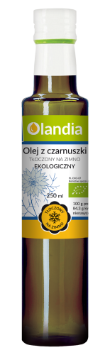 OLEJ Z CZARNUSZKI TŁOCZONY NA ZIMNO BIO 250 ml - OLANDIA-1 4865 