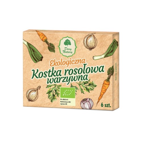 Kostka rosołowa warzywna EKO 60g (6x10g)-1 4920 