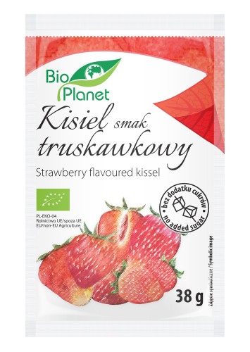 KISIEL O SMAKU TRUSKAWKOWYM Z TRUSKAWKAMI BIO 38 g - BIO PLANET-1 4960 