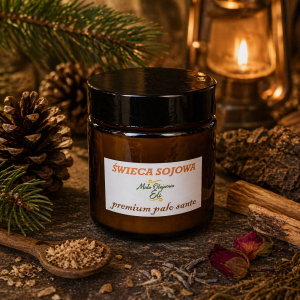 Świeca sojowa „Premium Palo Santo” 