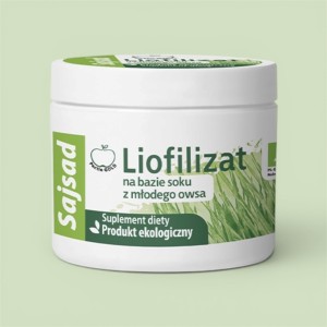 Liofilizat na bazie ekologicznego soku z MŁODEGO OWSA