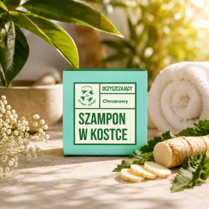 Oczyszczający szampon w kostce - Chrzanowy