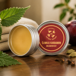 Śliwka i Kardamon - balsam do ust