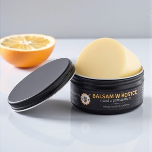 Nawilżający balsam do włosów w kostce - Miód z Pomarańczą