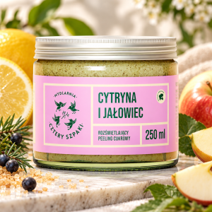 Cytryna i Jałowiec - rozświetlający peeling cukrowy